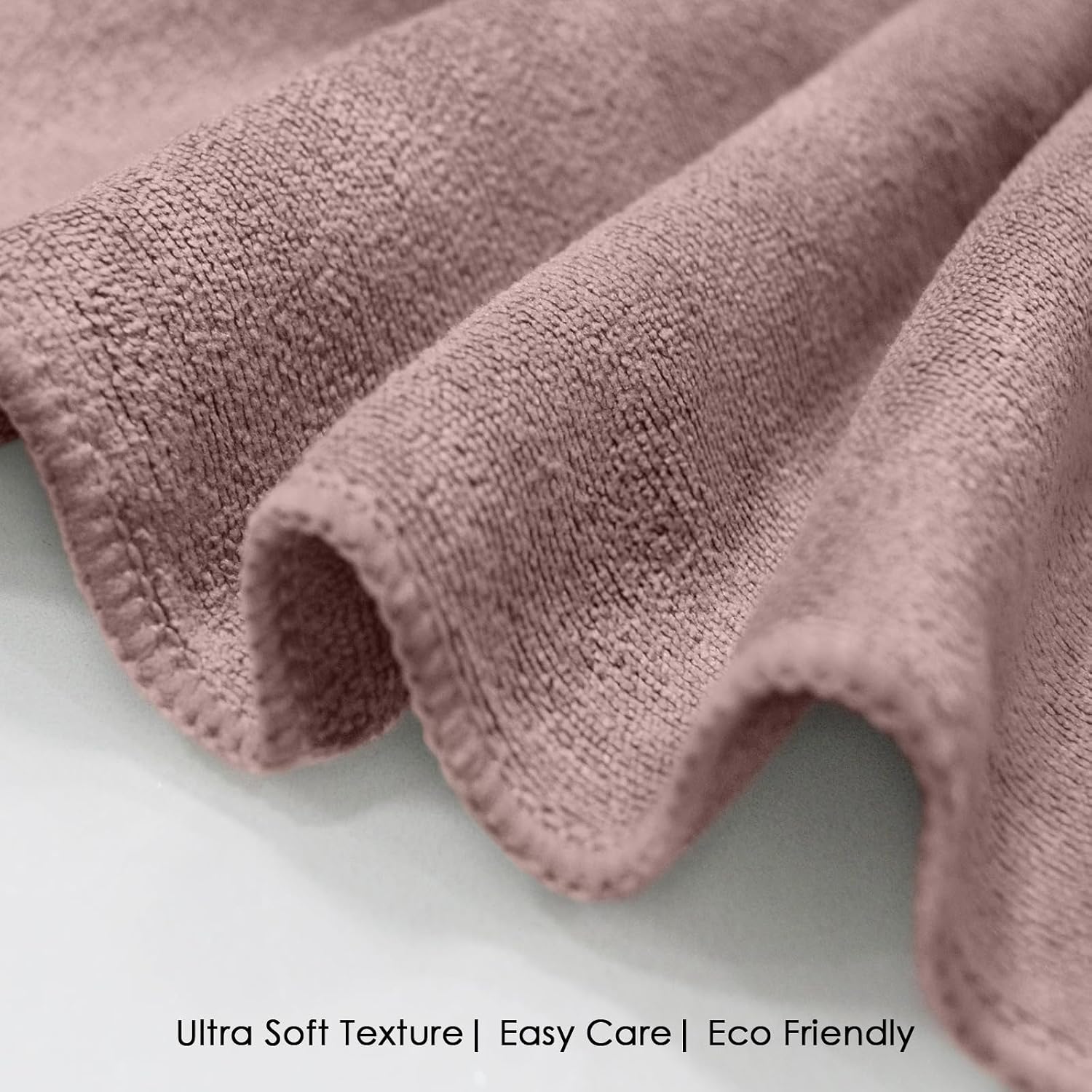 Housse Premium Microfiber Face Towel 900 Gsm | Korean Beauty Ultra Absorbent, Odour-Free, Quick Dry Face Towel (Pack Of 6) - Lilac Purple