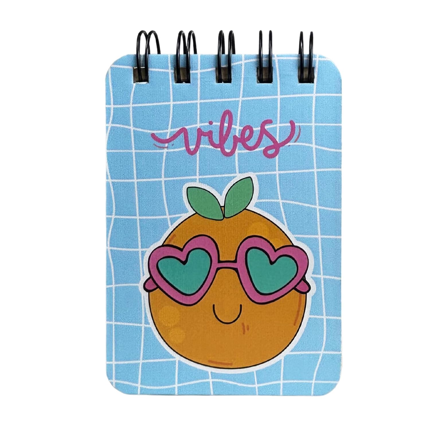 Spiral Pocket Notebook, Cute Mini Notepad, Handy Notebook For School & Office (Vibes) Pack Of 1