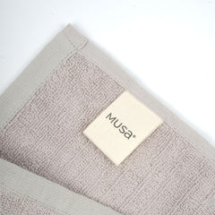 Musa Banana Face Towels 400 Gsm | Terry Face Towel With Free Bag | Super Soft & Ultra Absorbent Towels For Facewash (Shadow Grey)- Set Of 4