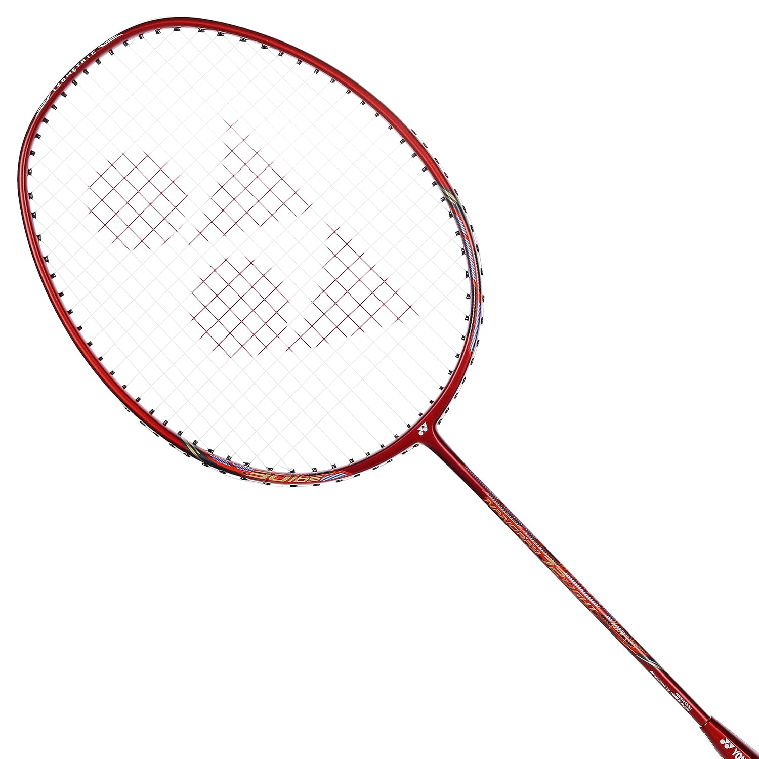 Yonex NANORAY 72 LIGHT Badminton Racquet, 5U G4, Colour - Dark Red, Grip Size - 4 1/4 Inches, Material - Graphite