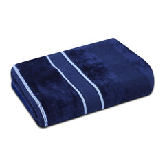 House Of Terry 100% Cotton Bath Towel 500 Gsm | Quick Dry, Soft & Absorbent, Fade-Resistant, Skin-Friendly Towel For Men & Women (Jubliee Navy)