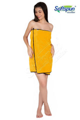 Softspun Microfiber Bath Towel 495 Gsm | Super Soft & Comfortable, Quick Drying, Ultra Absorbent In Large Size (Orange)