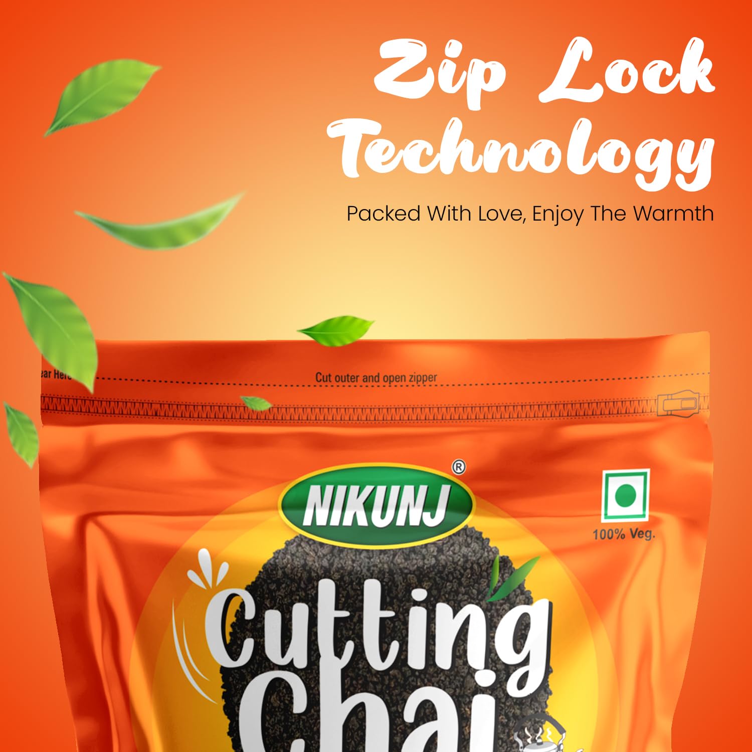 Nikunj Cutting Chai Patti - 1 Kg Pack, 35.2 Ounce | Strong Blend, Rich Taste - Loose Leaves Black Tea, Caffeine Free Chai Patti | Masala Tea Leaves, Assam Tea Real Kadak Chai
