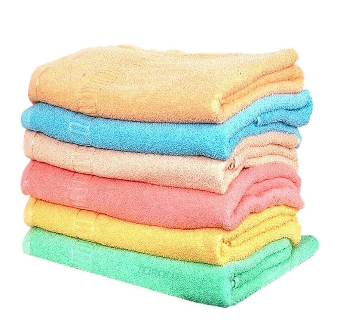 Torque Microfiber Hand & Face Towel 600 Gsm | Hand Towel For Kitchen/Wash Basin 100% Cotton Soft, Absorbent (Assorted)- Pack Of 6