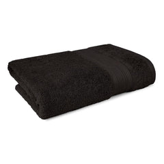 Trident Soft Comfort Air Rich 100% Cotton Bath Towels 500 Gsm | Large Size Bathroom Towels For Men/Women Bath Towel (Black)