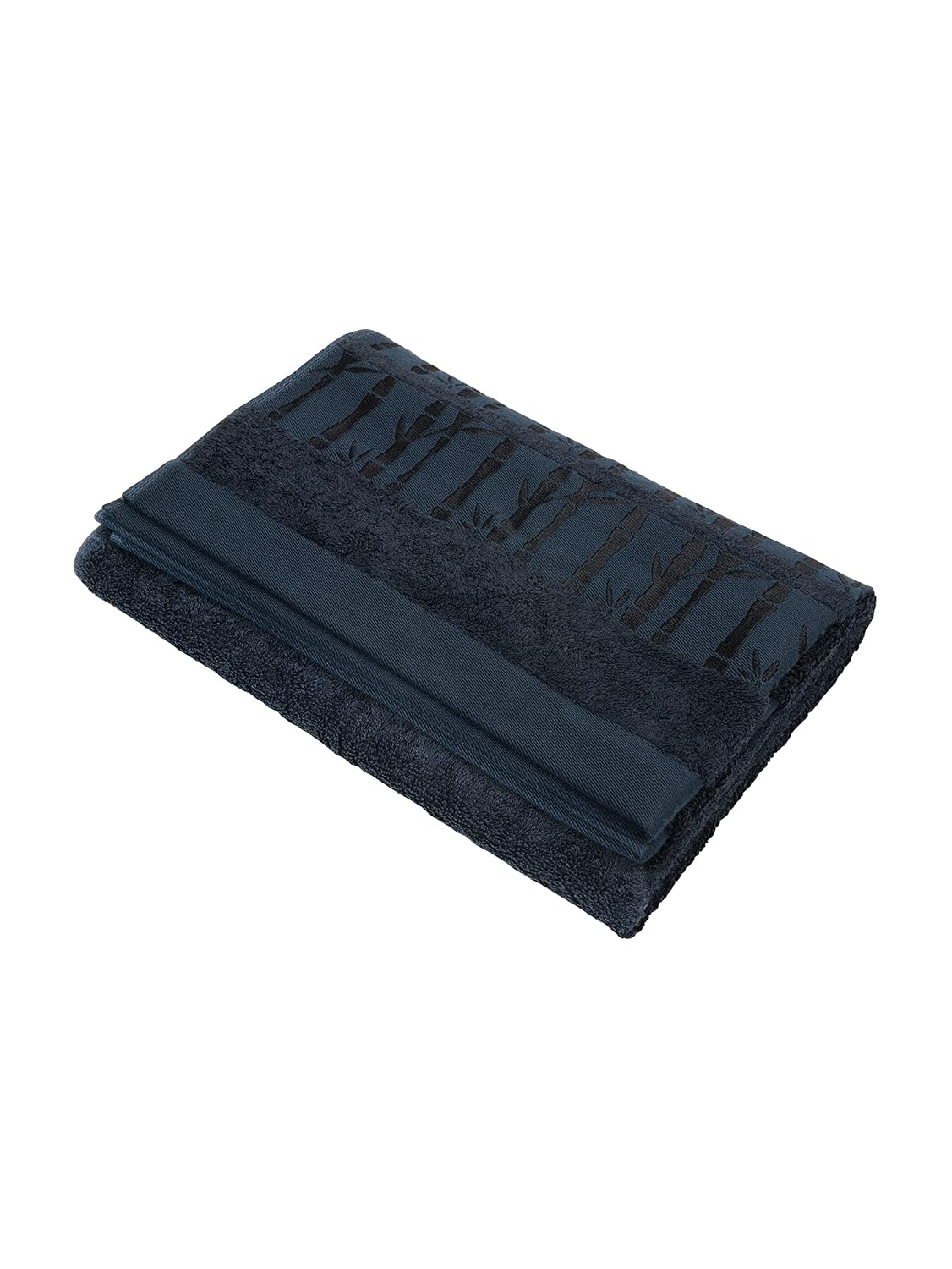 Jockey 100% Cotton T161 Bath Towels 600 Gsm | Soft & Absorbent Urban Comfort Bath Towel - Navy Blue