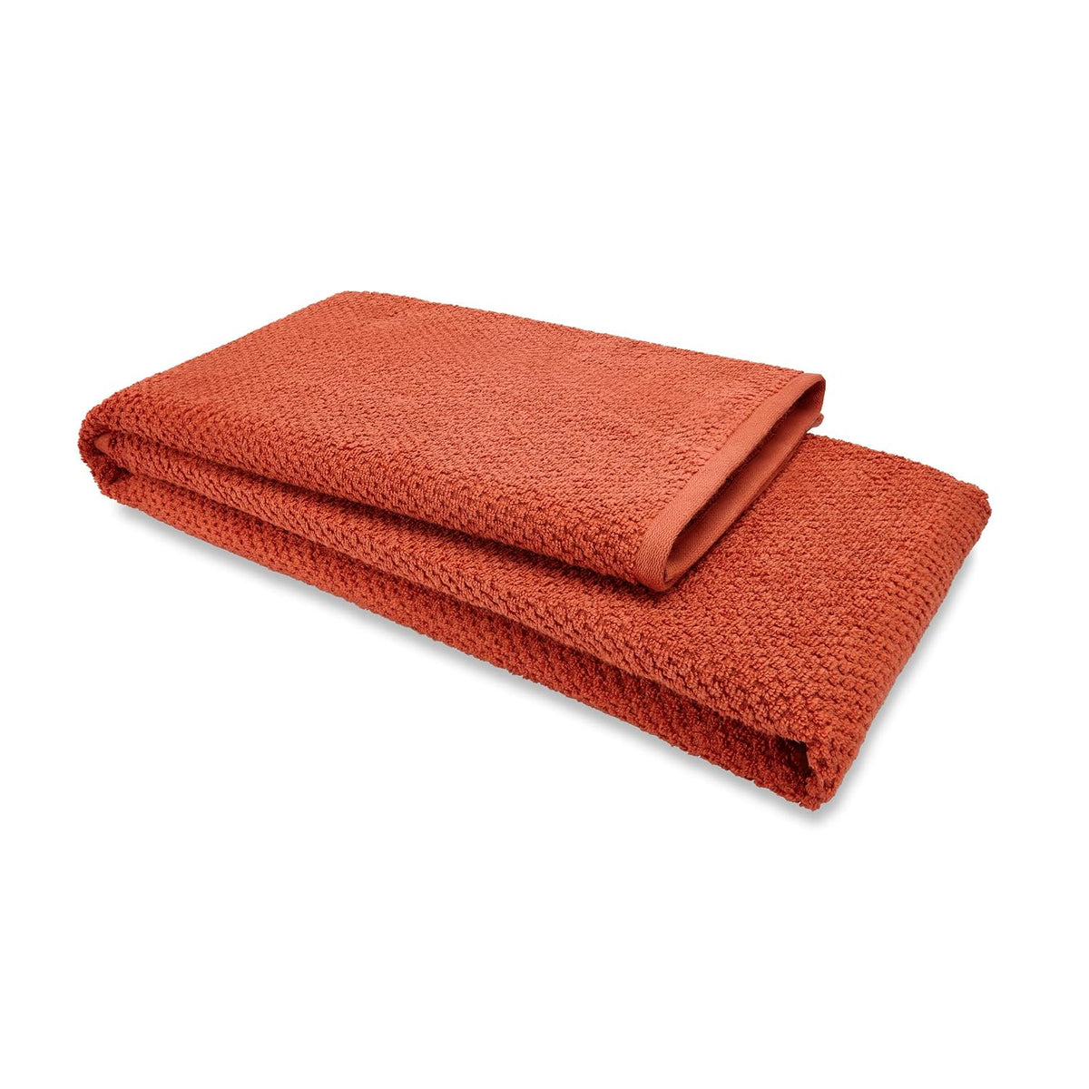Spaces 100% Cotton Bath Towel 500 Gsm | Quick Dry Nano Spun Special Texture Bath Towels (Red)
