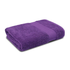 Trident 100% Cotton Bath Towels Large Size Soft & Absorbent 450 Gsm | Urban Comfort (Purple)