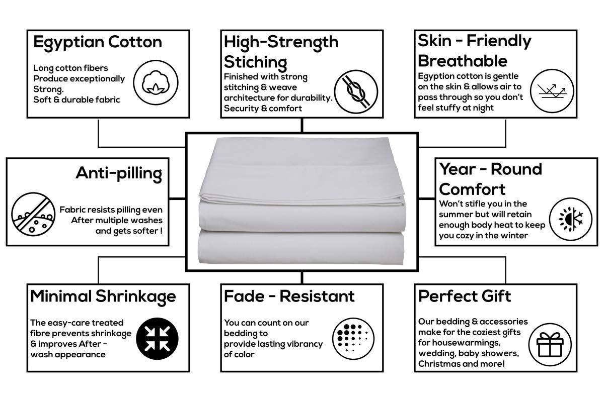 Single Bedsheets Size - 60 X 90 Inches, Grey | 750 Thread Count Sateen Finish Luxuries - Ideal For Guest Room, Hotel Quality | 1 Piece Bed Sheet