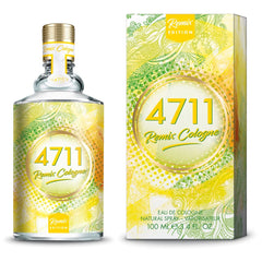 4711 Remix Cologne Lemon Eau De Cologne 100ml 3.4 Fl.oz. | Perfect Gift For Husband & Wife | Long Lasting Fragrance