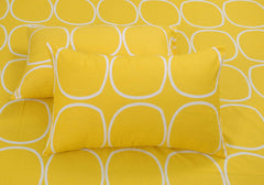 Cotton Double Bedsheet For Queen Size With 2 Pillow Covers - 88 X 96 Inches, Yellow | Good For Guest Houses, & Daily Home Use