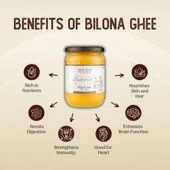 Premium A2 Gir Cow Ghee By Arvachin | Bilona Method Grassfed Cultured Traditional Desi Ghee For Muscles | (500ml) 16.9 Ounce | Jar Pack