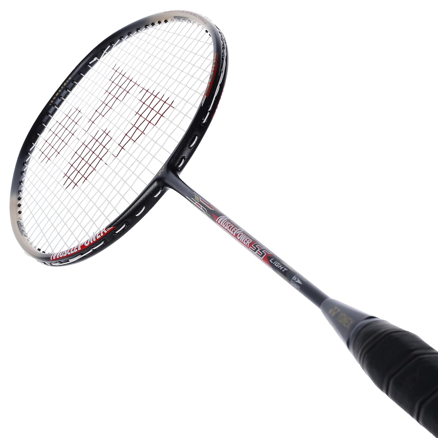 Yonex New MUSCLE POWER Series MP 55 LIGHT Badminton Racquet, Material - Graphite, G4, 30 Lbs Tension, Colour - Black