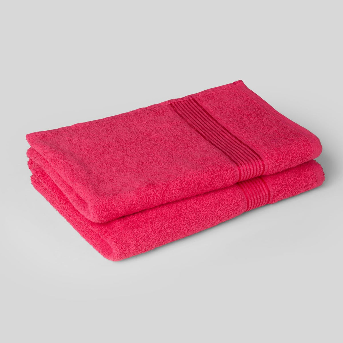 Kopa By Bianca 100% Cotton Soft Terry Towel Bath Towel L D`Ross 900 Gsm | Super Absorbent, Lightweight, Odour Free Bath Towel (Pink) - 2 Pcs