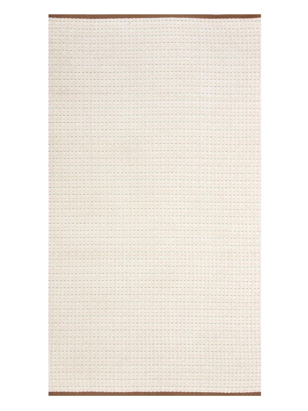 Homefresh Decorative Cotton Bath Towel 500 Gsm | Geometric Pattern Brown & White (Odyssey)