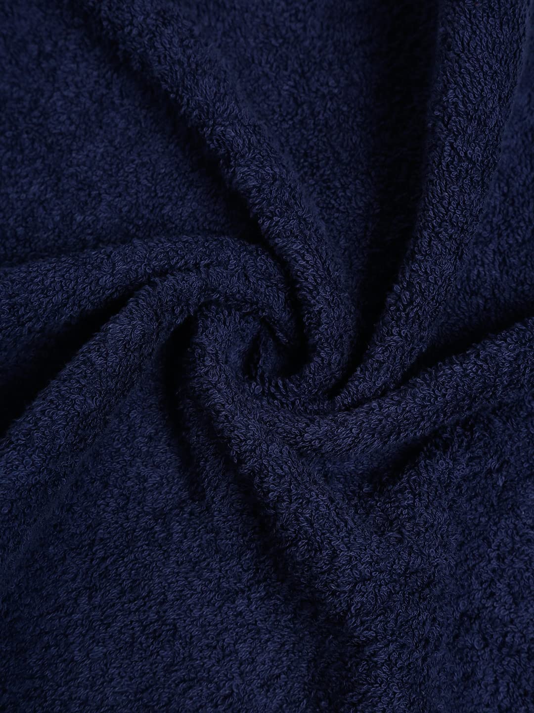 Creeva 100% Terry Cotton Hand Towels 800 Gsm | Highly Absorbent Super Soft, Quick Dry Sports Gym Workout Towel (Set Of 4) - Navy Blue