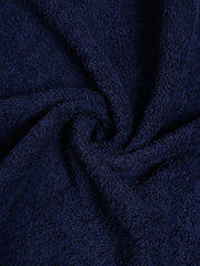 Creeva 100% Terry Cotton Hand Towels 800 Gsm | Highly Absorbent Super Soft, Quick Dry Sports Gym Workout Towel (Set Of 4) - Navy Blue