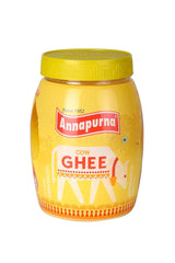 Premium Pure Cow Ghee By Annapurna | Rich In Vitamin A, D, E & K Healthy Nutrients Pure Desi Ghee Protact Your Eyesight | (1 Litre) 33.8 Ounce | Jar Pack