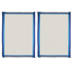 Athom Trendz Living Light Weight Cotton Premium Waffle Border Bath Towel 480 Gsm | Pack Of 2 (Multi1)