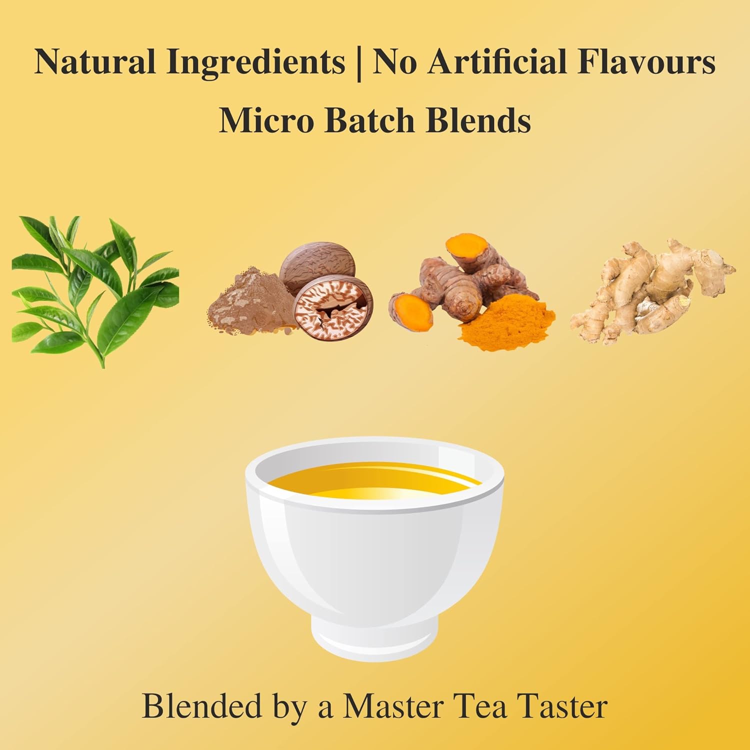 San-Cha Tea Boutique Turmeric Masala Chai - 100gm, 3.5 Ounce | Indian Superfood Blend Wellness Drink - Anti Inflammatory Golden Milk Tea | Medium Caffeine Loose Leaf Tea