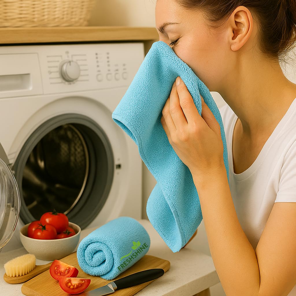 Freshshine Face Towel 600 Gsm | Super Soft Quick Dry Microfiber Face Towel (Multicolor) - Set Of 4