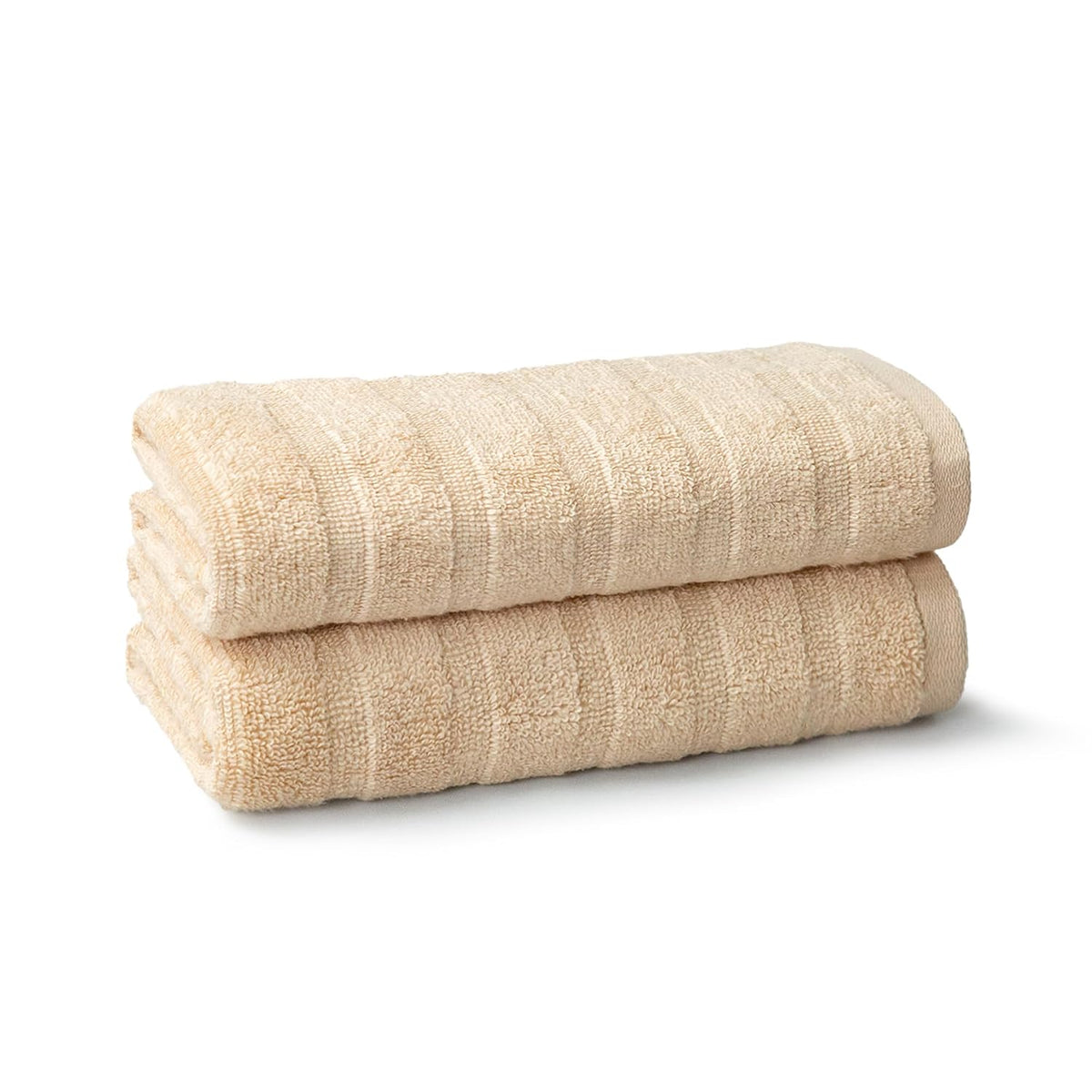 Mytrident Quick Dry 100% Cotton Hand Towel 400 Gsm (Beige) - 2 Pcs