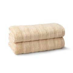 Mytrident Quick Dry 100% Cotton Hand Towel 400 Gsm (Beige) - 2 Pcs