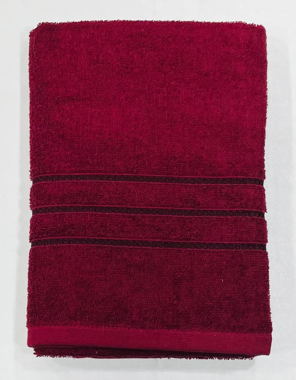 Bombay Dyeing Flora Small Size Bath Towel 500 Gsm - Mehroon