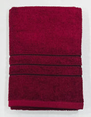 Bombay Dyeing Flora Small Size Bath Towel 500 Gsm - Mehroon