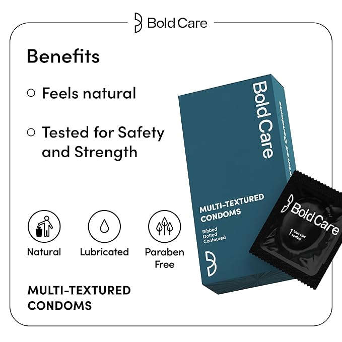 Bold Care Multi-textured Condoms (Pack Of 3)