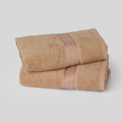 Kopa Quick Dry 100% Cotton Soft Terry Hand Towel 380 Gsm | Quick Dry 100% Cotton Super Absorbent, Lightweight (D'Ross) Hand Towel (Taupe)- Pack Of 2