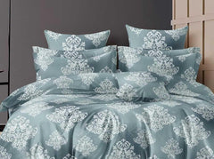 Printed Super King Size Double Bedsheet With Two Pillow Covers - 108 X 108 Inches, Green | Smooth To Touch, Breathable & Long Lasting - Ideal For Everyday Comfort