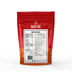 Blue Tea Detox Kahwa Hibiscus Flower Tea - 30 Pyramid Tea Bags | Detox Blend Improves Immunity - Caffeine Free, No-Additives, Non GMO | Plant Based Tangy Taste - Zipper Pack