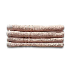 100% Cotton Hand Towel 800 Gsm | Ultra Absorbent & Anti-Bacterial Super Soft Gym & Workout Towels (Beige) - 4 Piece
