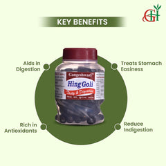 Gangeshwari Hing Goli Digestive Mukhwas 400gm, (100gm X 4 Pack) | Jar Pack