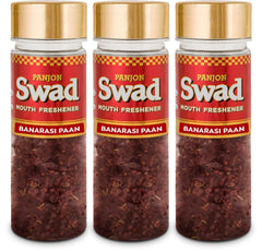 Panjon Swad Banarasi Paan Mukhwas 300gm, (100gm *3 Bottles) | After-Meal Snack