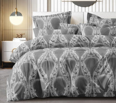 King Size Double Bedsheet With Two Pillow Covers - 108 X 108 Inches, Charcoal Grey | Smooth To Touch, Breathable & Long Lasting - Ideal For Everyday Comfort