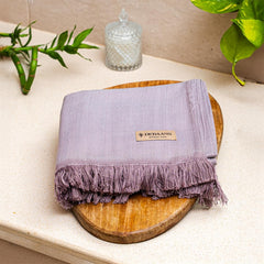 Debaans 100% Bamboo Large Bath Towel 350 Gsm | Buttery Soft, Ultra-Absorbent Lightweight Anti-Microbial, Hypoallergenic Quick Dry Towel (Plum)