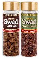 Panjon Swad Khatta Meetha Khajoor & Calcutta Paan 230gm, (115gm *2 Bottles)