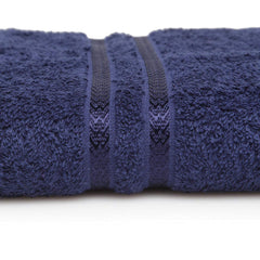 Welspun 100% Cotton Quik Dry Bath Towel 380 Gsm | High Absorbency Super Soft, Fast Drying Bath Towels Large Size (Dark Blue)