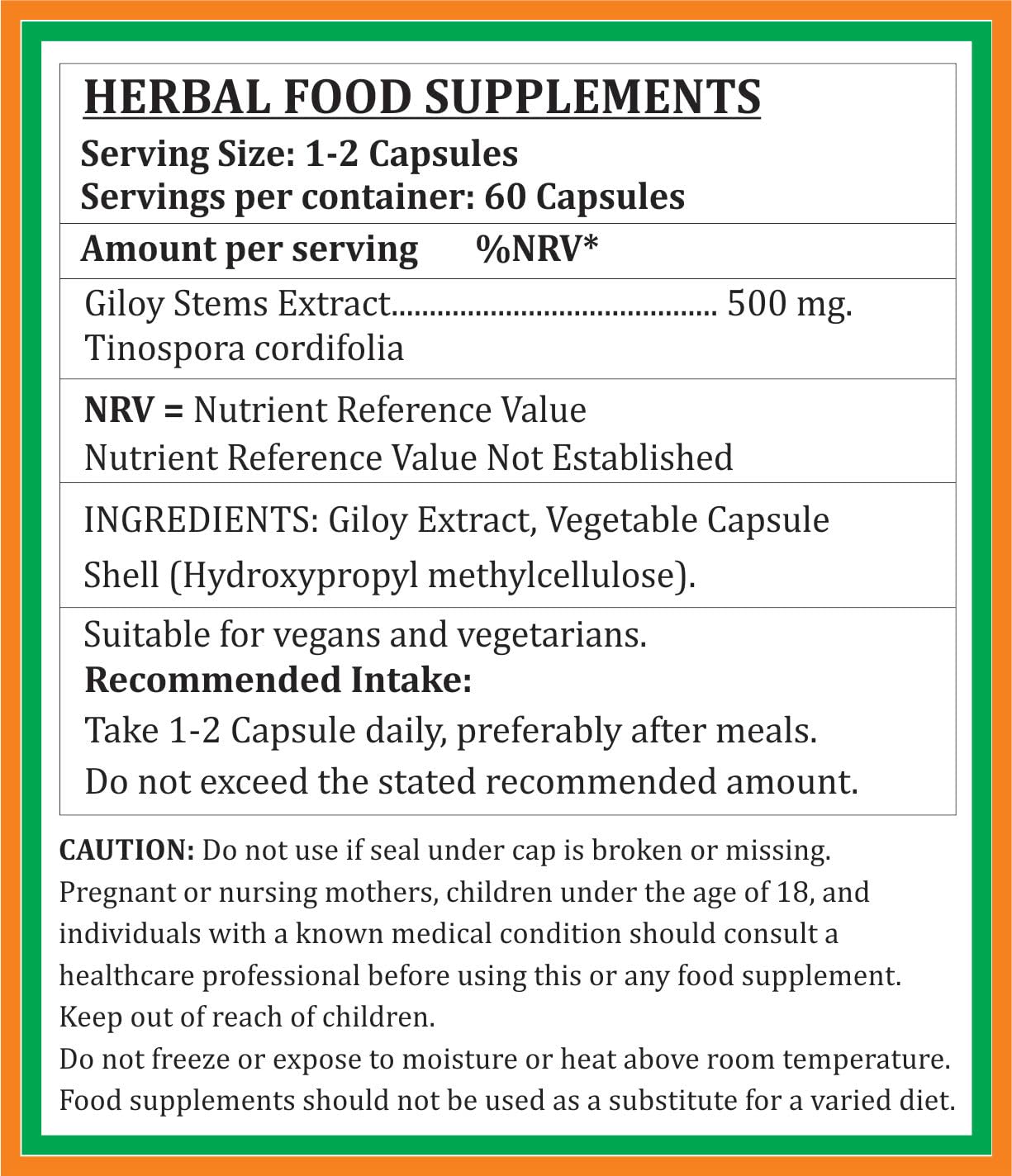 Satya Naturals Tinospora Cordifolia Giloy, Guduchi Extract Capsules, Highest Potency, 100% Herbal Product | 500mg 60 Capsules 100gm 0.2lbs