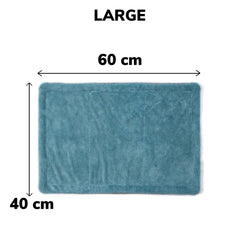 Shinexpro Microfiber Cloth 30 Gsm | Twisted Loop Super Absorbent Towel Edgeless Design With Plush Pile, Lint Free Cloth For Drying & Detailing For Car Pure Magic (Aqua Blue & Grey)