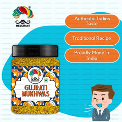 Mr. Merchant Traditional Gujarati Mukhwas (Tangy Flavor) 250gm, | Jar Pack