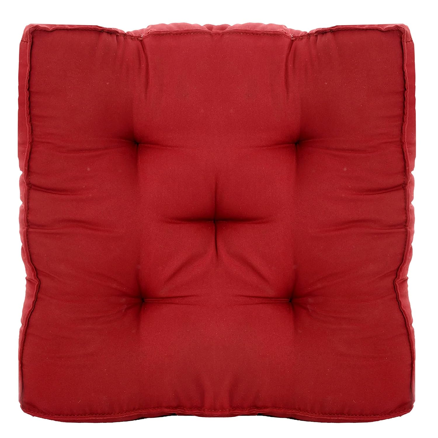 Microfiber Chair Pad For Office, Home - Sitting Cushion Pillow For Seat, Maroon - Standard Size | Floor Pillow, Washable, Chair Cushion Pillow - Pack Of 2