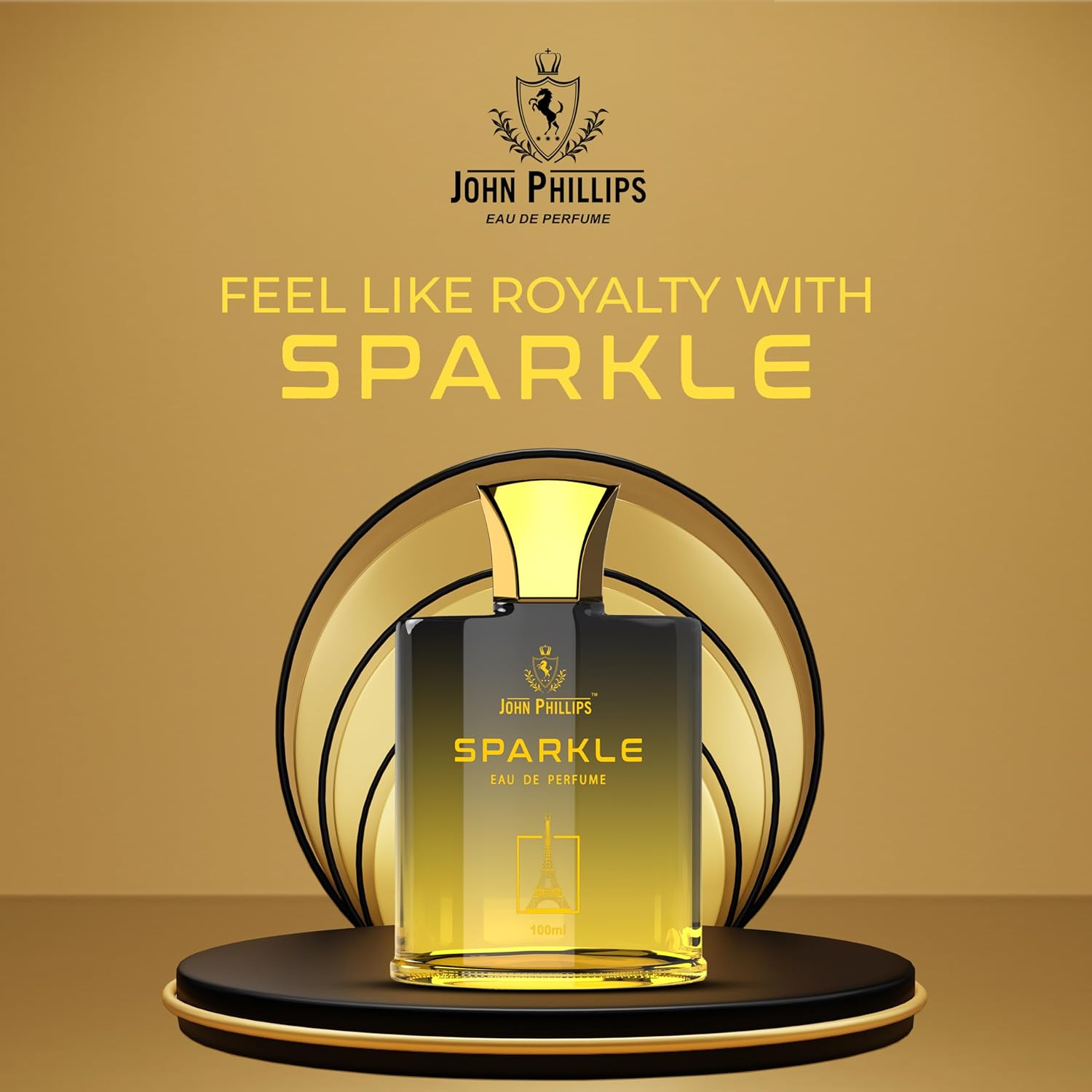 John Phillips Passport  & Sparkle  Eau De Parfume 100ml 3.4 Fl.oz. Each Pack Of 2 | Long Lasting Fresh Fragrances For Men