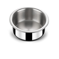 Triply Silver Stainless Steel Tope With Lid - 5.1 Liters, 24 Cm | Induction Base Triply Patila