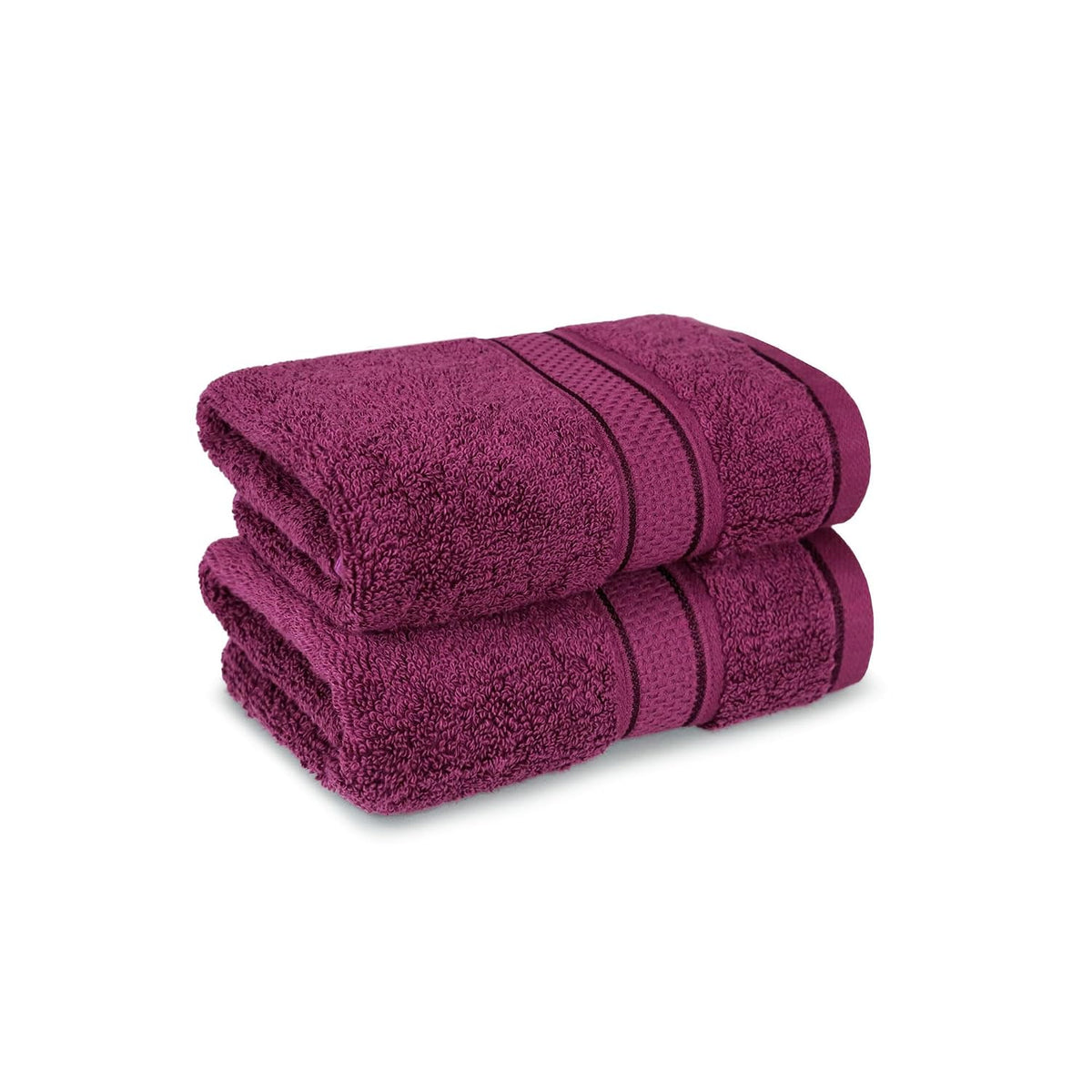 Mytrident Indulgence Collection Hand Towel 400 Gsm | 100% Cotton For Men & Women Hand Towel - Grape Wine (Pack Of 2)