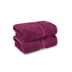 Mytrident Indulgence Collection Hand Towel 400 Gsm | 100% Cotton For Men & Women Hand Towel - Grape Wine (Pack Of 2)