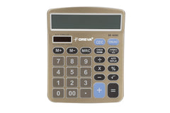 Oreva Solar & Desktop Calculator | Financial Office Computer Calculators Large Display | Standard Function And Aluminum Face | Big Sensitive Button (White)