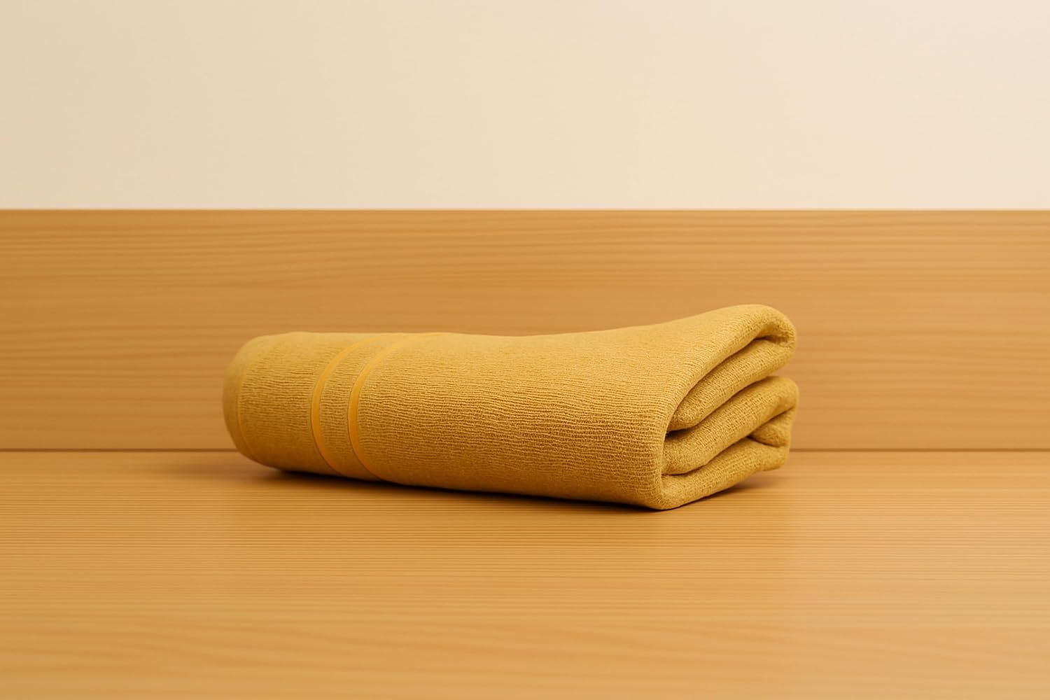 Siya Fashion Cotton Bath Towel 1000 Gsm | Ultra Soft Absorbent Quick Dry Lightweight & Durable Fabric Perfect For Home, Gym, Travel & Everyday Use (Beige) - Pack Of 2